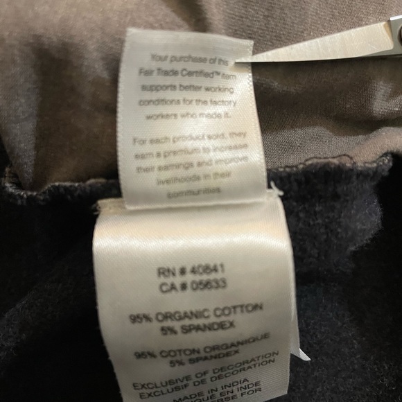 Ecoths men’s long sleeve button up shirt charcoal gray organic cotton size Med - Picture 13 of 16